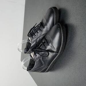 Vintage Black Leather Men's Sneakers by Travel Fox size 10.5
